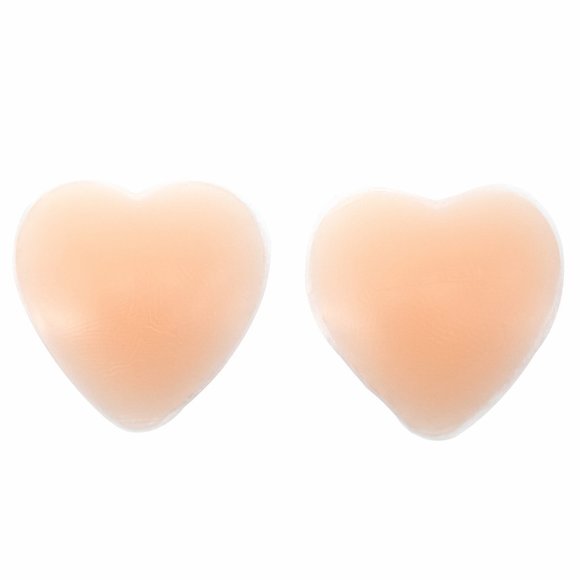 Silicone Heart Shaped Nipple Covers Nude - Picture 7 of 7